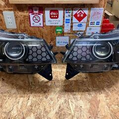 スズキMK21sパレットSW 純正HIDヘッドライト左右セットイカリング
