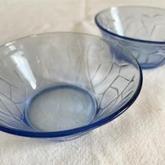 【アンティーク】ガラス　小鉢　昭和レトロ　2個