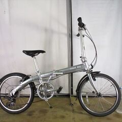 C435★￥21800スタート★整備済み 中古折りたたみ自転車 【ＤＡＨＯＮ　ルート　シルバー　20インチ 】