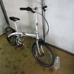 C435★￥21800スタート★整備済み 中古折りたたみ自転車 【ＤＡＨＯＮ　ルート　シルバー　20インチ 】