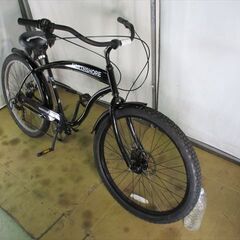 C425　\\17800スタート★整備済み★ビーチクルーザー　黒★ 中古自転車 【26インチ 】