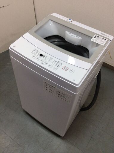 （1/15受渡済）JT5995【NITORI/ニトリ 6.0㎏洗濯機】美品 2021年製 NTR60 家電 洗濯 簡易乾燥付