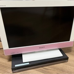 テレビとブルーレイセット（リモコン等付属品付き）