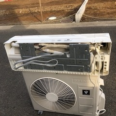 SHARP AY-G25H-W 2017年製 8畳用-紬ちりめん ポンチョ型 デザインコート (