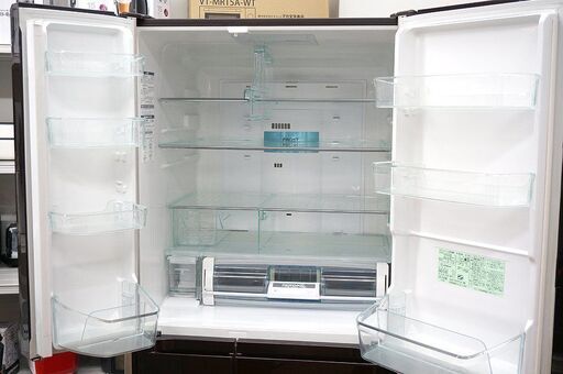 Y)北大前! 札幌 引取 HITACHI/日立 6ドアノンフロン冷凍冷蔵庫 R-C6200