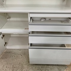 【愛品館 江戸川店】松田家具（MATSUDA）2枚スライド扉キッチンボード ID:151-007645-105