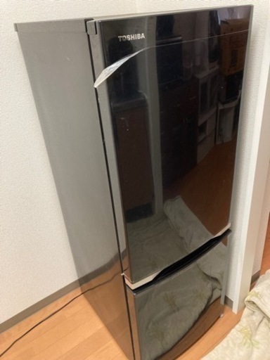 【値下・価格交渉可能】TOSHIBA 東芝 冷凍冷蔵庫 GR-M15BS ブラック 黒 2018年製
