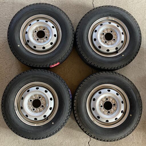 34145/80R12 80/78N LTスタッドレスタイヤ4本セット2021年製ダンロップ