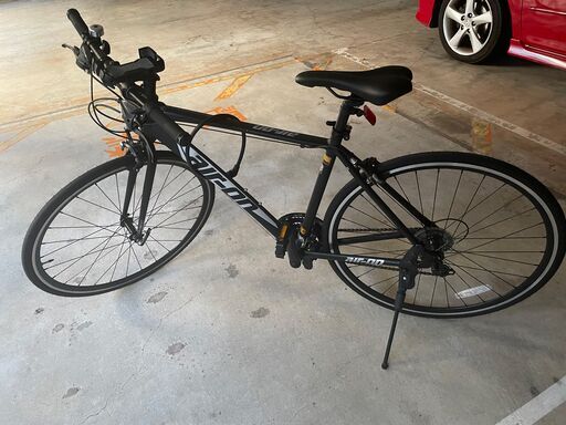 メンズ　自転車になります。クロスバイク　エアーオン　ブラック　値引きしました！