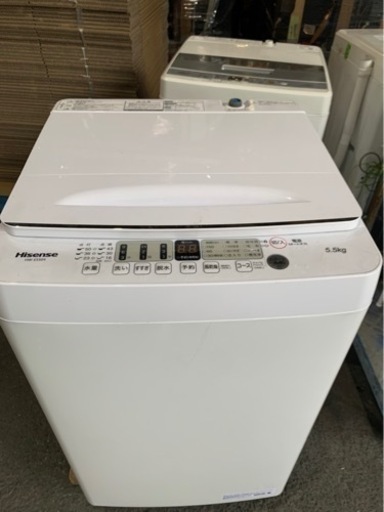 ５KM以内配送無料　4.5KG　2021年　ハイセンス 全自動洗濯機 オリジナル 白 HW-E4504