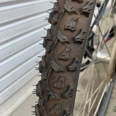 ☆前後タイヤ新古品☆ 26㌅ マウンテンバイク 防犯登録料込!! [No.