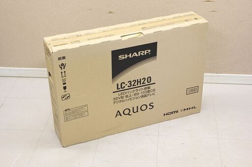 未開封 シャープ AQUOS 32V型 液晶テレビ SHARP LC-32H20 (E1398nxwY)