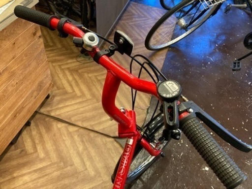 自転車 【前後タイヤ・チューブ新品！】6段変速 20インチ折りたたみ 