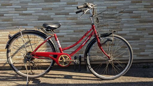中古自転車 6段変速 26インチ （LEDオートライト） 軽整備済み 安い 防犯登録 町田市 麻生区 神奈川 050ky
