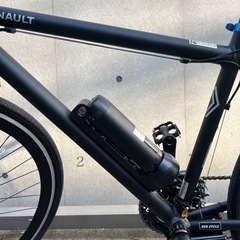 【超美品】電動アシスト自転車　ルノー製マットブラック 〔補償付き］