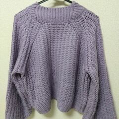 BONHEUR 淡い紫のセーター