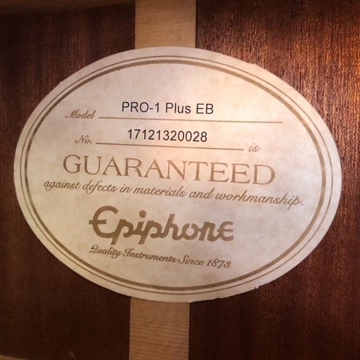 Epiphone PRO-1 Plus EB アコースティックギター　美品！