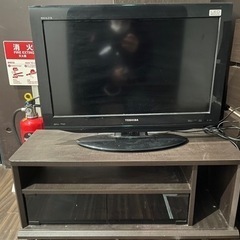 TOSHIBA 液晶カラーテレビ　26インチ　テレビ台セット