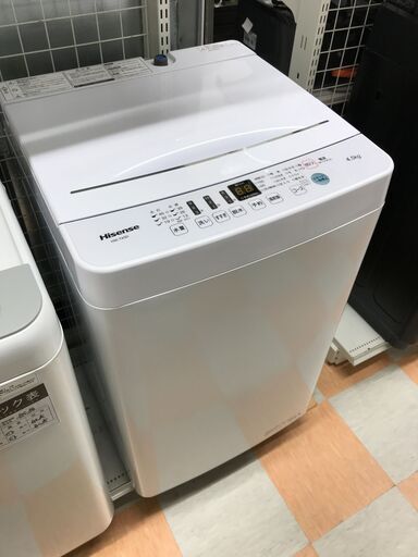 洗濯機 ハイセンス HW-T45D　2021年製 ※動作チェック済/当店6ヶ月保証