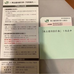 JR東日本　株主優待券　乗車券4割引き