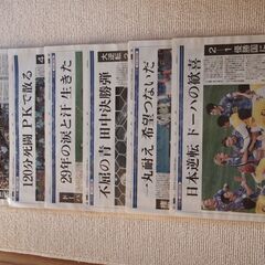 サッカーワールドカップ新聞切り抜き