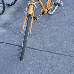 黄色の自転車