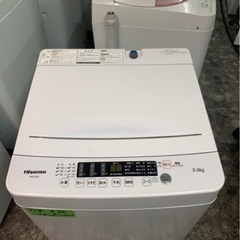 5KM以内配送無料2021年式ハイセンス 全自動 洗濯機 ホワイ...