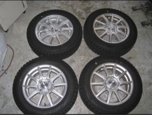 スタッドレスタイヤ 14インチ 175/65R1 4バリ山アルミホイール 