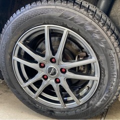 値下げ！2017年式　スタッドレス　HANKOOK 4本 タイヤ　ホイールセット