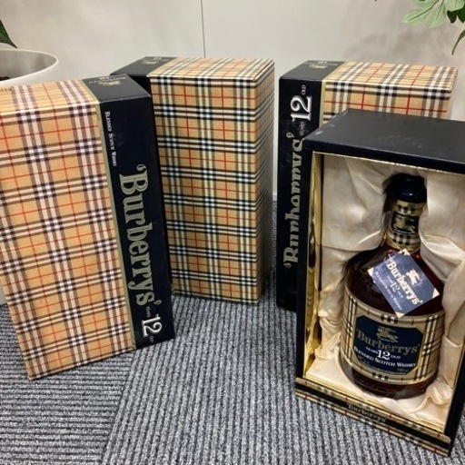 3本セット バーバリー Burberry ウィスキー
