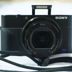美品：ソニー DSC-RX100M3 純正電池＋予備電池 グリップ付き ネック