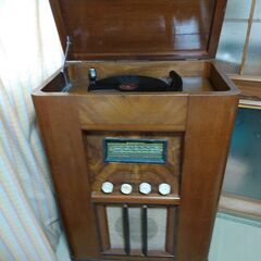 電気蓄音機　希少品　アンティーク　古物　昭和30年代後半　…