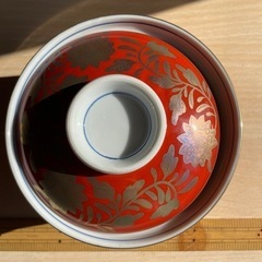 新品蓋付き煮物椀龍峰