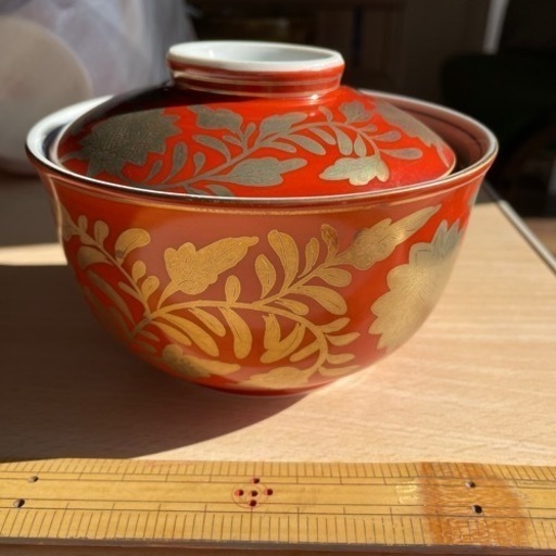 新品蓋付き煮物椀龍峰