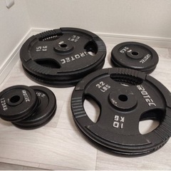 【自宅ジム】ベンチプレス台 シャフト プレート 一式 