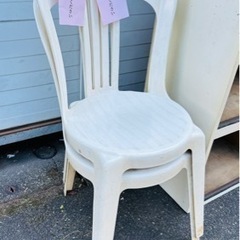 椅子(プラスチック製)2脚