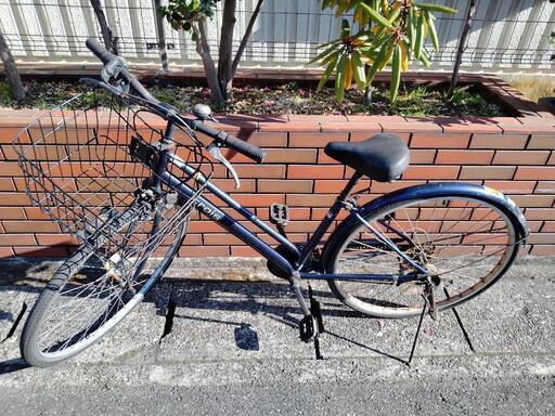 値引き(chariyoshy)trois 27インチ自転車 6段ギア ブルー