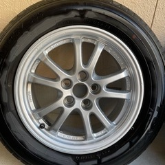 プリウス　５０　１５インチ純正ホイール+タイヤ　6.5J 5穴 100 +40