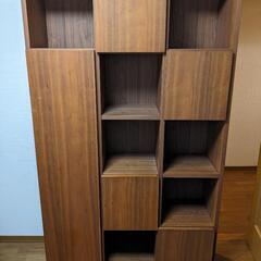 ACTUS アクタス 北欧シェルフ ウォールナット おしゃれ 大容量収納 シェルフ ACTUS アクタス ウォールナット - 棚