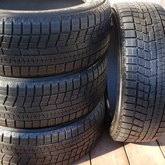 値下げしました。ベルファイヤー、アルファードにぴったし❕スタッドレス245/45/18　　バリバリ山有り　19年度制方べり、パンク修理傷無し❕