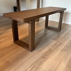 ikea 木製ダイニングテーブル&ベンチ モールビロンガ