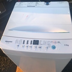 【中古品】ハイセンス 縦型洗濯機 4.5kg HW-T45D 2...