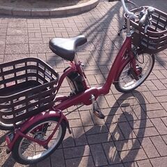 ●●値下げ●●スイスイ走る楽々三輪車【ブリヂストン ラクットワゴン 電動アシスト 三輪車/14.3Ahバッテリー・美車 充電器付】★★★★