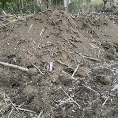 竹の根っこと残土引き取って頂ける方