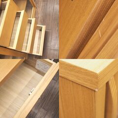 ホクレンホームセンター キャビネット ウィンド 120 ナチュラル サイド 