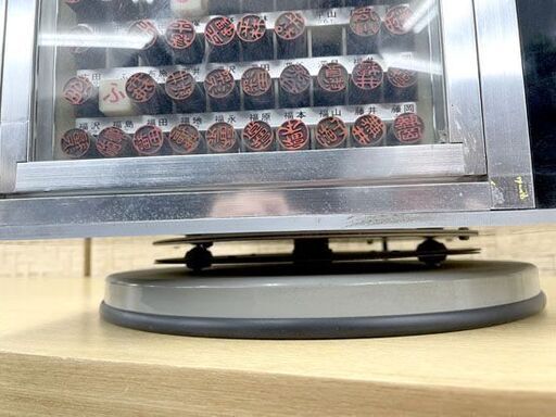 黒檀 12mm×60mm 印鑑タワー 4面 27×27×64cm 800個以上 回転式 印鑑