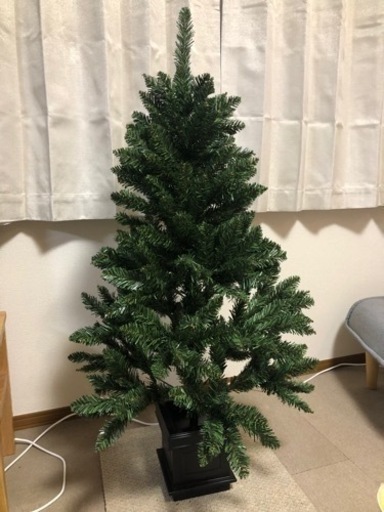 クリスマスツリー　ノエル　ヌードツリー　120cm  木製ポットツリー