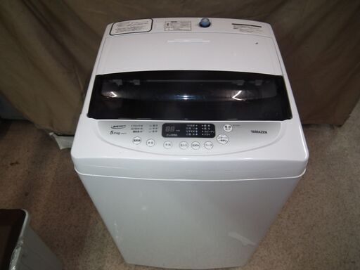 ヤマゼン　山善　全自動洗濯機　風乾燥　YWMA-50　5㎏ 2020年製　通電作動確認　中古品　引取限定