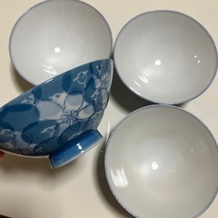有田焼 高山 茶碗4個セット 約11.8×4.8cm花柄