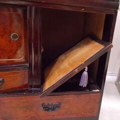 茶箪笥 昭和レトロ 幅80×高さ135cm セパレート 食器棚 水屋箪笥 日本 和風 現状品 札幌市東区 新道東店